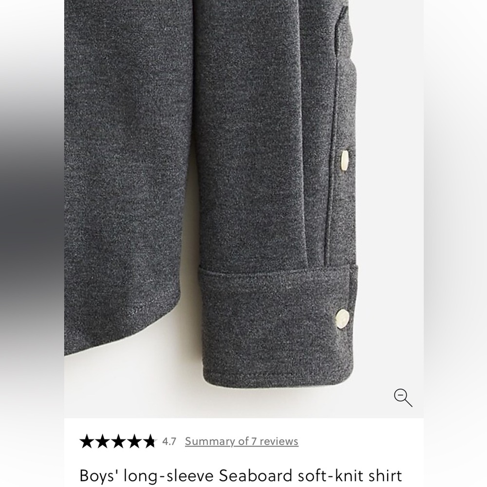 J Crew Crewcuts Seaboard Long Sleeve Soft-Knit Shirt Boys Sz 8 w MEASUREMENTS! - Picture 13 of 13